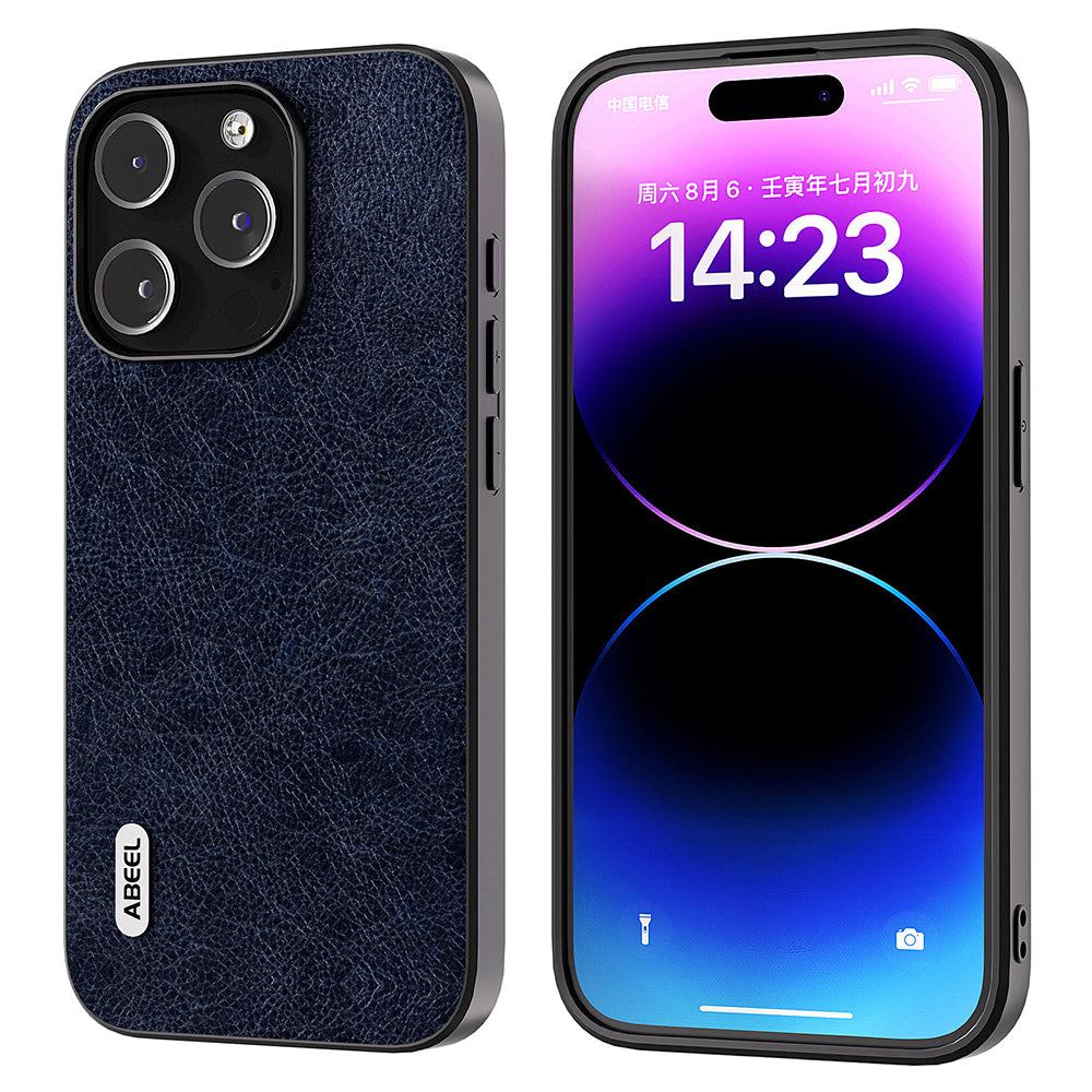ABEEL Retro Litchi Texture Cover pro iPhone 14 Pro PU Leather Coated PC TPU Phone Case ABEEL Retro Litchi Texture Cover pro iPhone 14 Pro PU Leather Coated PC TPU Phone Case
